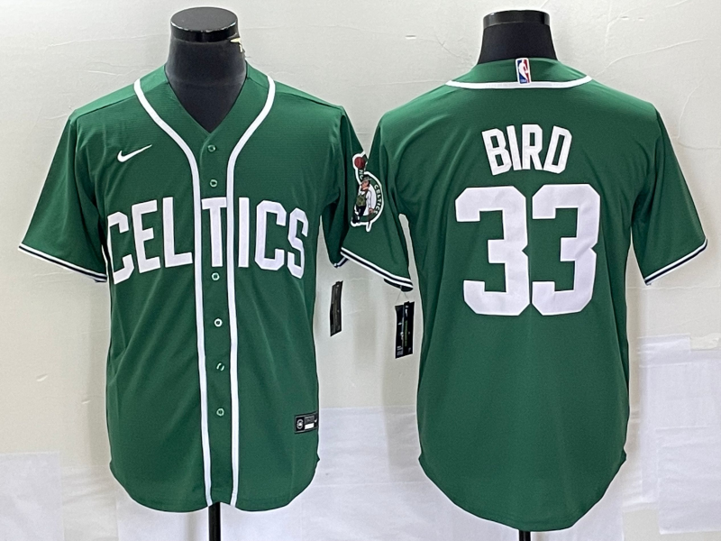 2023 Men Boston Celtics 33 Bird Green Nike NBA Jerseys style2